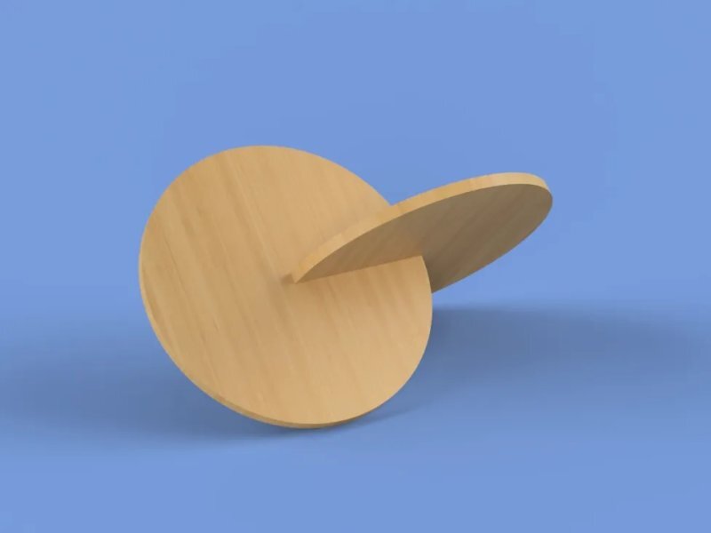 Intra απο ξύλο plywood 3mm-4mm πάχος - Oloid Δίασταση 30x30 cm Intraeaxys-6o38ykk1