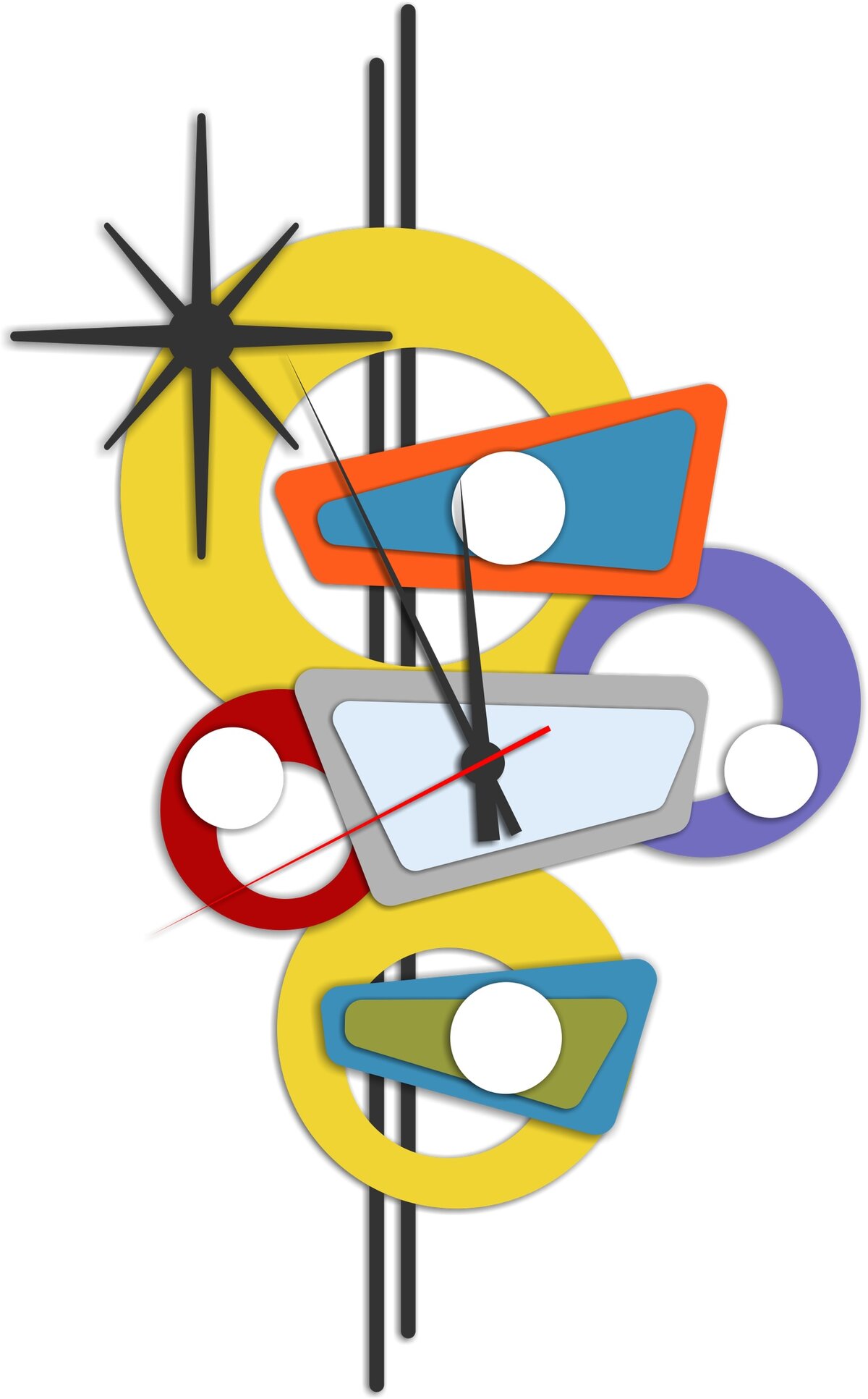 Intra απο ξύλο plywood 3mm-4mm πάχος - Cool ρολόγια Δίασταση 30x30 cm Intraeaxys-r1z2mgw1