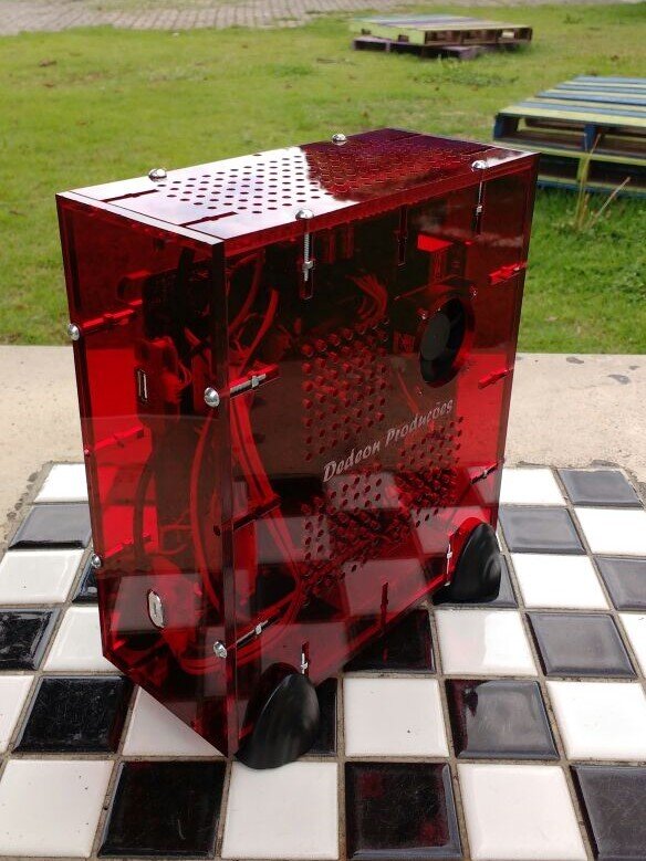 Intra απο ξύλο plywood 3mm-4mm πάχος - Θήκη PC Ακρυλική 6mm Δίασταση 30x30 cm Intraeaxys-lopqz5k7