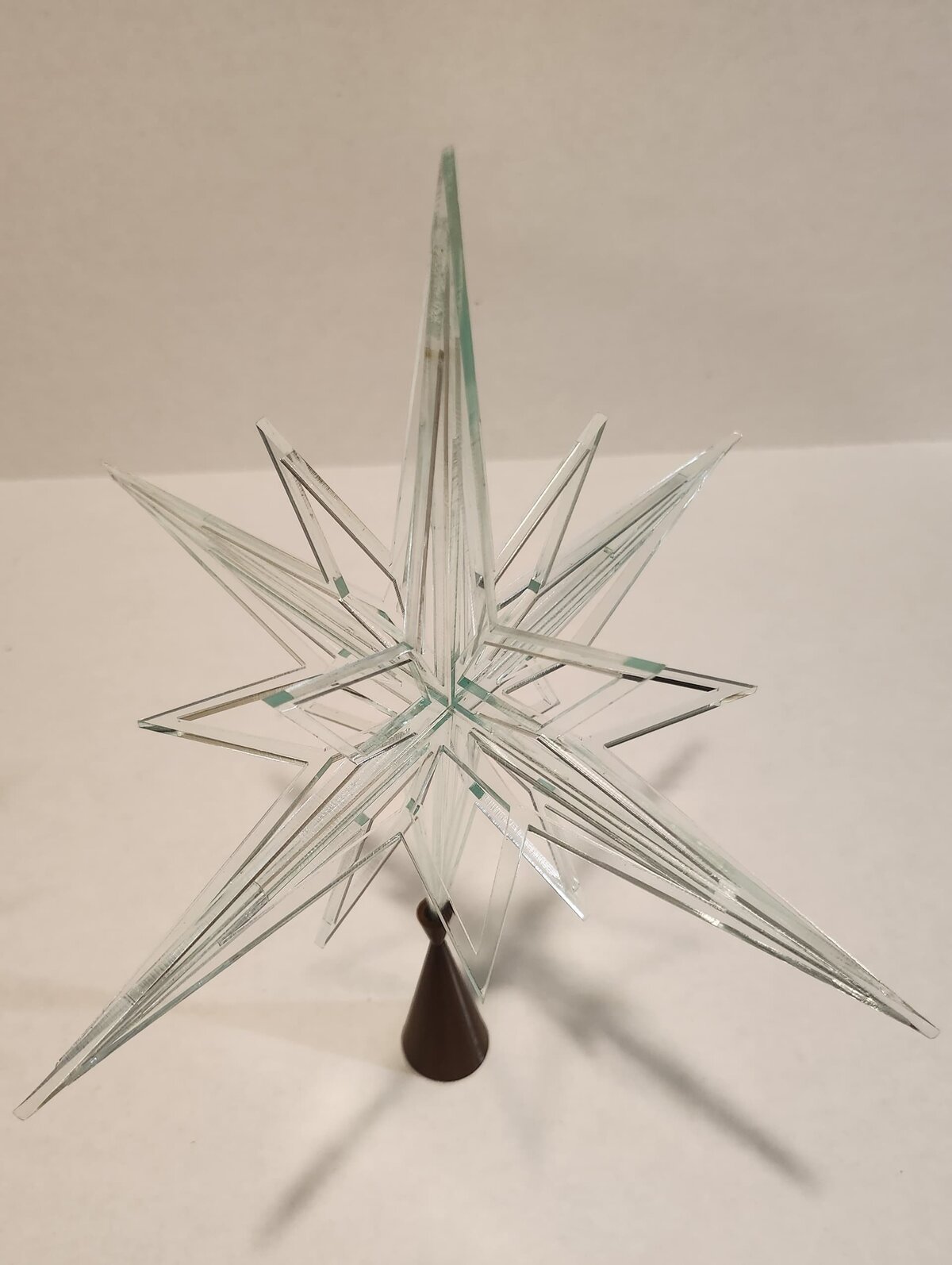 Intra απο ξύλο plywood 3mm-4mm πάχος - Ακρυλικό Μοραβικό αστέρι Δίασταση 20x20 cm Intraeaxys-6o3yg0r7