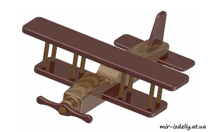 Intra απο ξύλο plywood 3mm-4mm πάχος - Αρχείο PDF Biplane Kids Toy Plan Δίασταση 30x30 cm Intraeaxys-pokn43oj