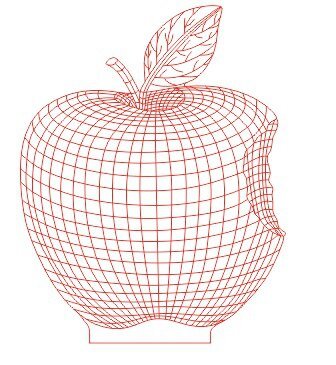 Intra απο ξύλο plywood 3mm-4mm πάχος - Apple 3D LED Night Light Δίασταση 30x30 cm Intraeaxys-r1z3rlol