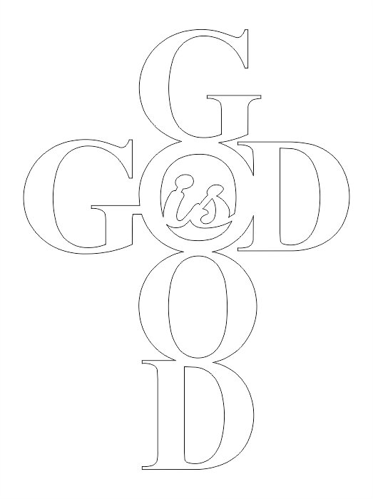 Intra απο ξύλο plywood 3mm-4mm πάχος - Ο Θεός είναι καλός 10 Χ 7,5 Δίασταση 30x30 cm Intraeaxys-p7yv057q