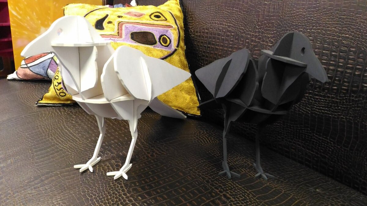 Intra απο ξύλο plywood 3mm-4mm πάχος - Crow 3D Puzzle 4mm Δίασταση 30x30 cm Intraeaxys-e1gkqemo