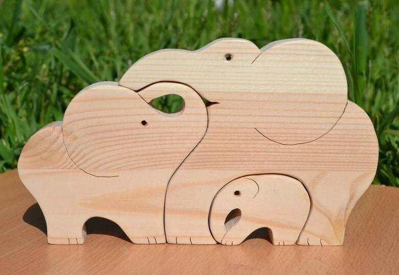 Intra απο ξύλο plywood 3mm-4mm πάχος - Παζλ Wooden Elephants Δίασταση 30x30 cm Intraeaxys-e1gklpvo
