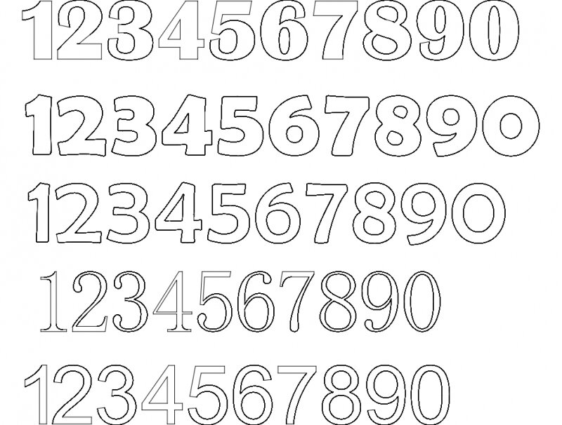 Intra απο ξύλο plywood 3mm-4mm πάχος - 12345 Γραμματοσειρές Αριθμών Δίασταση 30x30 cm Intraeaxys-loplr61w