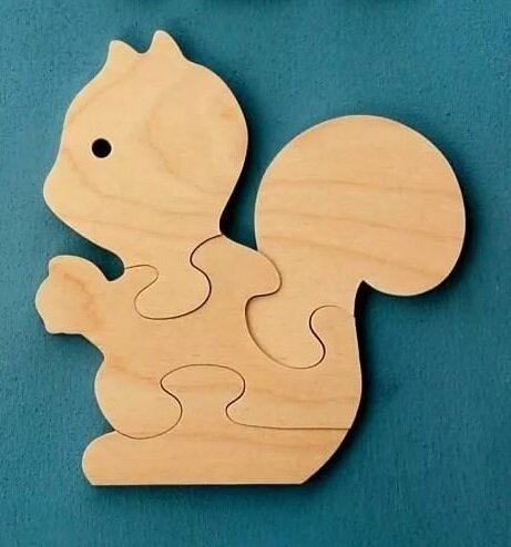 Intra απο ξύλο plywood 3mm-4mm πάχος - Bunny Rabbit Jigsaw Puzzle CNC Laser Plans DWG File Δίασταση 30x30 cm Intraeaxys-yon0xdx7