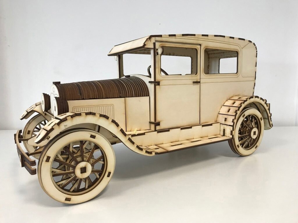 Intra απο ξύλο plywood 3mm-4mm πάχος - Ford Model A 1927 Ξύλινο κιτ μοντέλων Δίασταση 30x30 cm Intraeaxys-p7ympv67