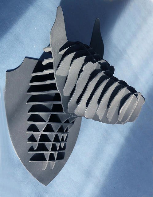 Intra απο ξύλο plywood 3mm-4mm πάχος - Dog Head Trophy 3D Wall Art 4mm Δίασταση 30x30 cm Intraeaxys-075y5mpo