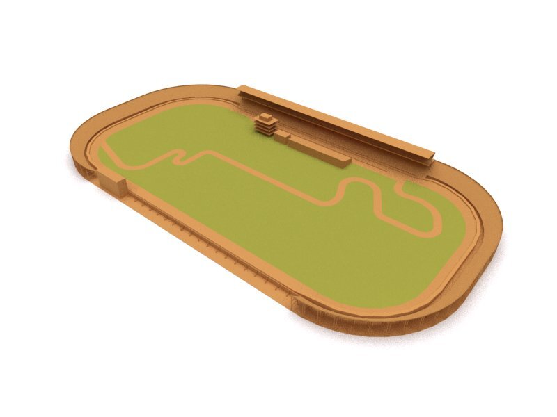 Intra απο ξύλο plywood 3mm-4mm πάχος - Indianapolis Motor Speedway Δίασταση 30x30 cm Intraeaxys-yon02z27
