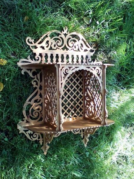 Intra απο ξύλο plywood 3mm-4mm πάχος - Ράφι διακόσμησης Δίασταση 30x30 cm Intraeaxys-51rr2pd1