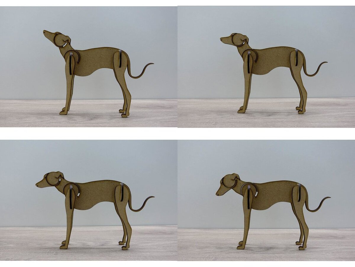 Intra απο ξύλο plywood 3mm-4mm πάχος - Σκυλί Δίασταση 30x30 cm Intraeaxys-eoxlp2go