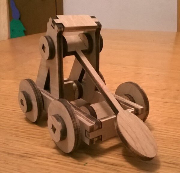 Intra απο ξύλο plywood 3mm-4mm πάχος - Πολιορκητικός Καταπέλτης Δίασταση 30x30 cm Intraeaxys-ro6yg427