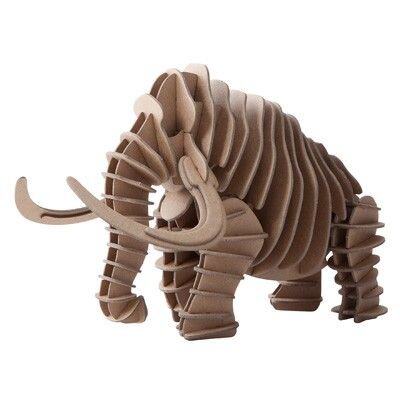 Intra απο ξύλο plywood 3mm-4mm πάχος - Σχέδια CNC 3D Puzzle Mammoth Δίασταση 30x30 cm Intraeaxys-e1gk8xdo