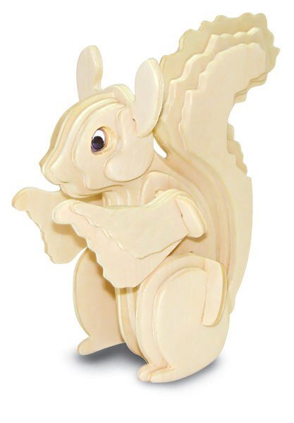 Intra απο ξύλο plywood 3mm-4mm πάχος - Σκίουρος 3D παζλ Δίασταση 30x30 cm Intraeaxys-eo0qv301