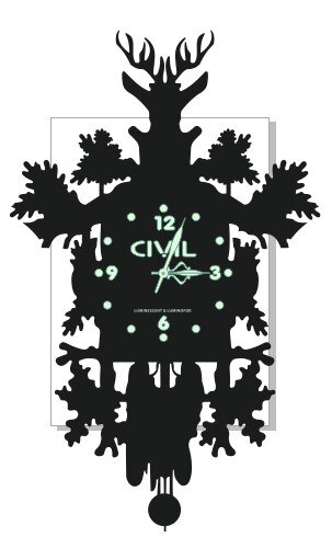 Intra απο ξύλο plywood 3mm-4mm πάχος - Chasy S Olenem 280 Δίασταση 30x30 cm Intraeaxys-eoxmw47z