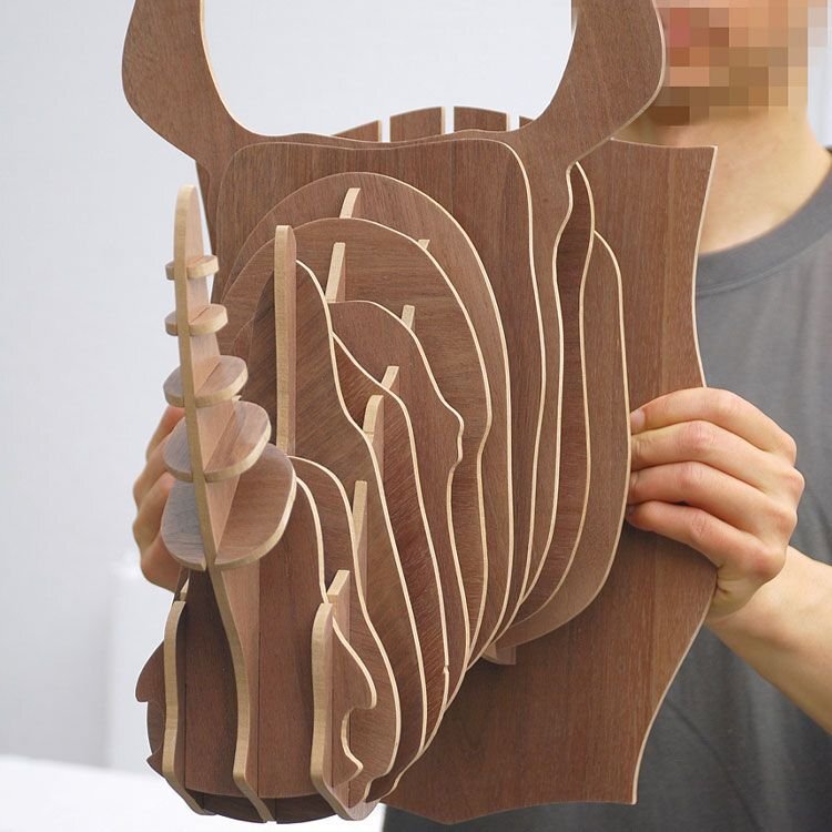 Intra απο ξύλο plywood 3mm-4mm πάχος - Αρχείο PDF Golova Nosoroga Δίασταση 30x30 cm Intraeaxys-r7v0g6od