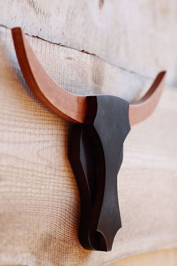 Intra απο ξύλο plywood 3mm-4mm πάχος - Ξύλινο Κεφάλι Ταύρου Δίασταση 30x30 cm Intraeaxys-zo9xpxok