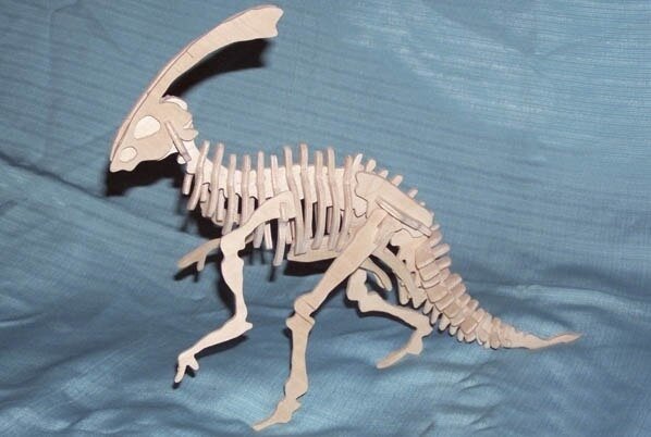 Intra απο ξύλο plywood 3mm-4mm πάχος - Αρχείο PDF Parasaurolophus 3D Δίασταση 30x30 cm Intraeaxys-r1z48l7l