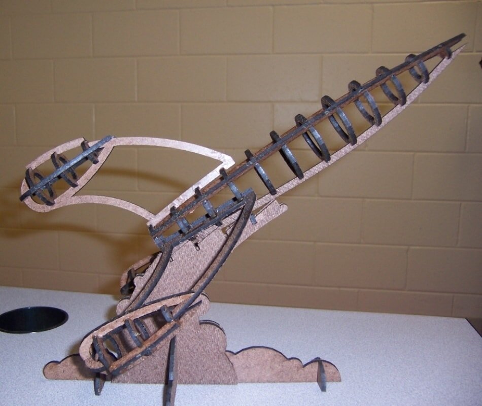 Intra απο ξύλο plywood 3mm-4mm πάχος - Rocket 3D Ξύλο παζλ Δίασταση 30x30 cm Intraeaxys-zo9ynqy7