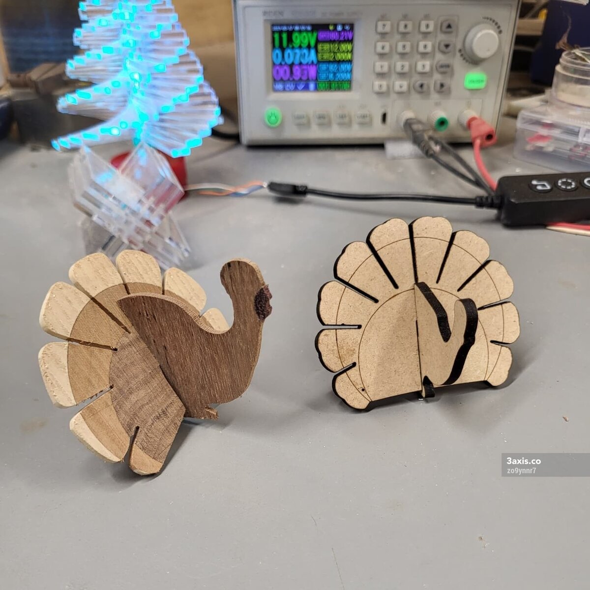 Intra απο ξύλο plywood 3mm-4mm πάχος - Διακόσμηση Τουρκίας για την Ημέρα των Ευχαριστιών Δίασταση 30x30 cm Intraeaxys-zo9ynnr7