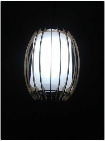 Intra απο ξύλο plywood 3mm-4mm πάχος - Λυχνία Δίασταση 30x30 cm Intraeaxys-078rk415