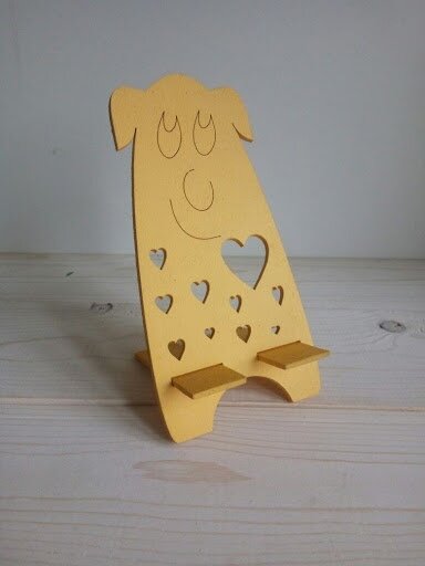 Intra απο ξύλο plywood 3mm-4mm πάχος - Επιτραπέζια βάση κινητών τηλεφώνων Δίασταση 30x30 cm Intraeaxys-eo20l437