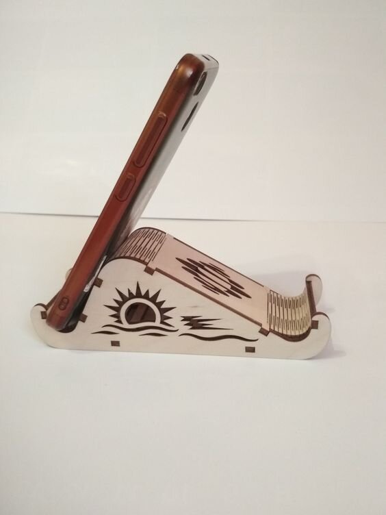 Intra απο ξύλο plywood 3mm-4mm πάχος - Χαραγμένη θήκη τηλεφώνου Δίασταση 30x30 cm Intraeaxys-pok3dyj7