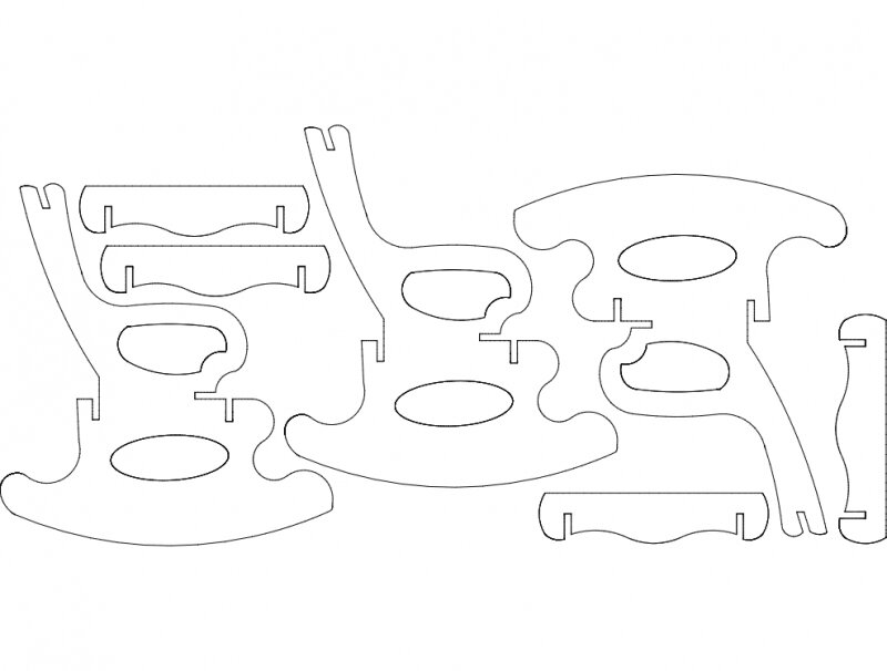 Intra απο ξύλο plywood 3mm-4mm πάχος - Κουνιστή πολυθρόνα S7 Δίασταση 30x30 cm Intraeaxys-ro648n7x