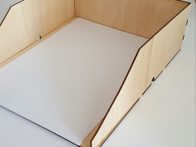 Intra απο ξύλο plywood 3mm-4mm πάχος - Δίσκος χαρτιού A4 Δίασταση 30x30 cm Intraeaxys-075yz68o