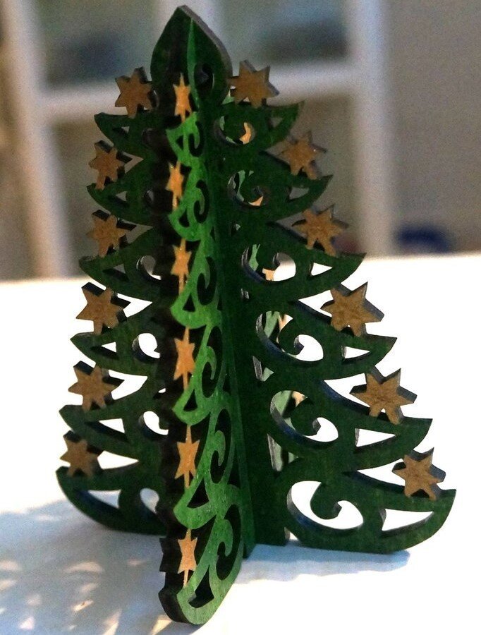 Intra απο ξύλο plywood 3mm-4mm πάχος - Διακόσμηση Χριστουγεννιάτικου Δέντρου Δίασταση 30x30 cm Intraeaxys-eo0qrmw1