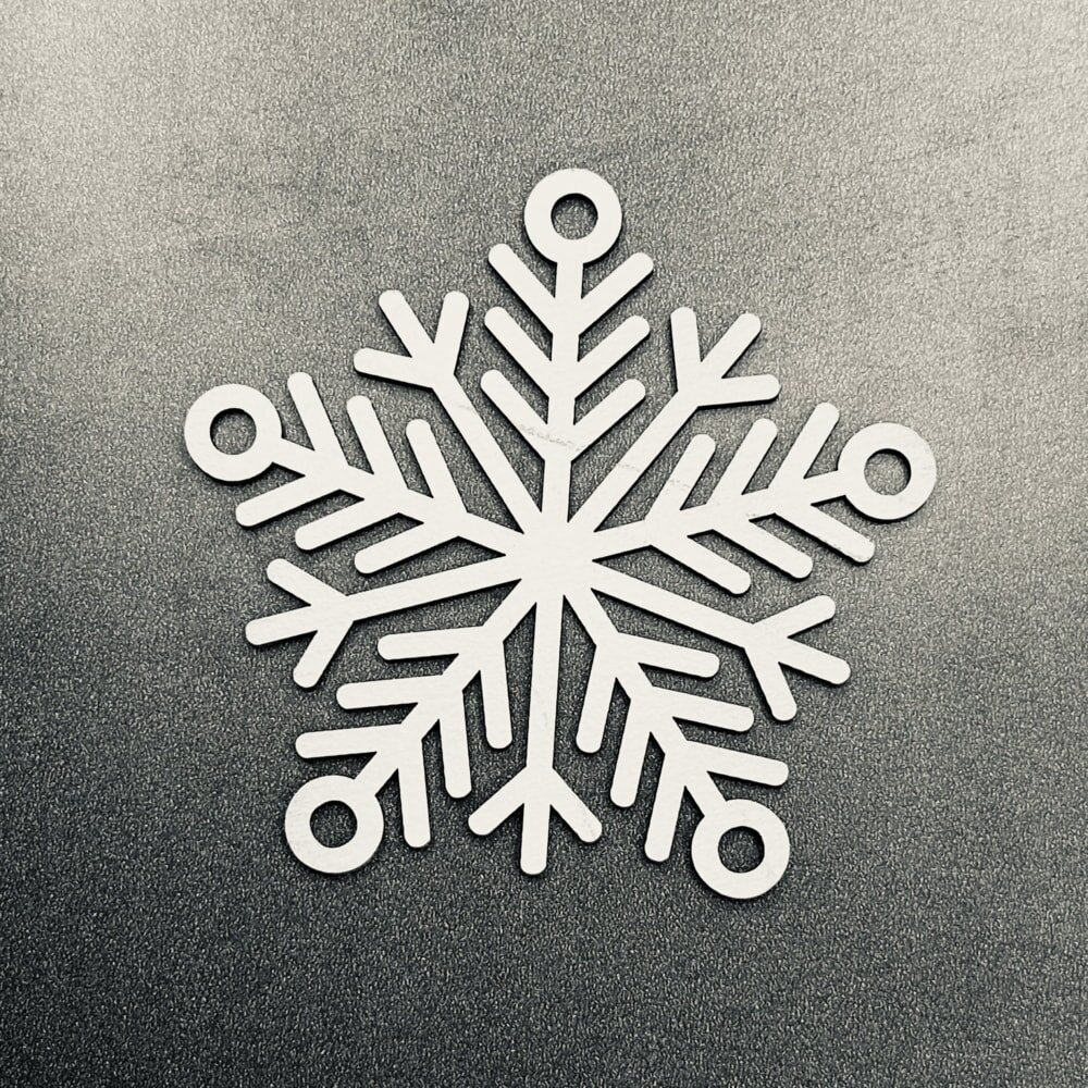 Intra απο ξύλο plywood 3mm-4mm πάχος - Κρεμαστή νιφάδα χιονιού Δίασταση 30x30 cm Intraeaxys-p7ymxgr7