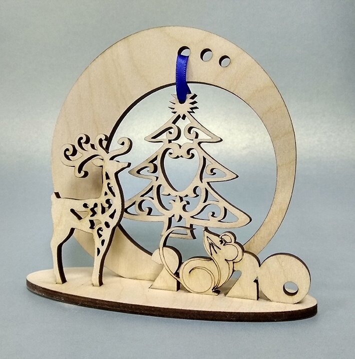 Intra απο ξύλο plywood 3mm-4mm πάχος - Αναμνηστικό Πρωτοχρονιάς Δίασταση 30x30 cm Intraeaxys-p7ym2yr7