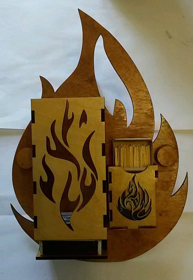 Intra απο ξύλο plywood 3mm-4mm πάχος - Κάτοχος σπίρτου Δίασταση 30x30 cm Intraeaxys-ro6yz3m7