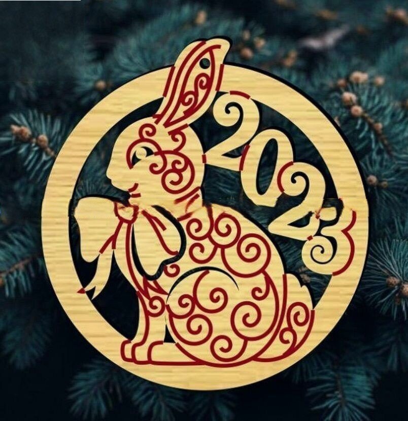 Intra απο ξύλο plywood 3mm-4mm πάχος - Διακόσμηση Δέντρου Πρωτοχρονιάς 2023 Δίασταση 30x30 cm Intraeaxys-6o3yrrk7