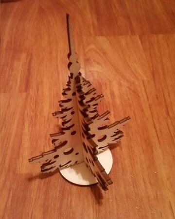 Intra απο ξύλο plywood 3mm-4mm πάχος - Елка 18 см узор Δίασταση 30x30 cm Intraeaxys-eox5vj1z