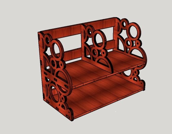 Intra απο ξύλο plywood 3mm-4mm πάχος - Πρότυπο ραφιού 6mm Δίασταση 30x30 cm Intraeaxys-lopqp4k7