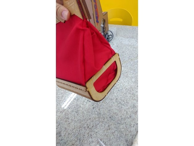 Intra απο ξύλο plywood 3mm-4mm πάχος - Πρότυπο τσάντας Δίασταση 30x30 cm Intraeaxys-6o3yn337