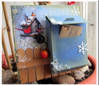 Intra απο ξύλο plywood 3mm-4mm πάχος - Πρωτοχρονιάτικο κουτί 6mm Δίασταση 30x30 cm Intraeaxys-91jgjl1m