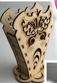 Intra απο ξύλο plywood 3mm-4mm πάχος - Μολυβοθήκη ξύλινο κουτί Δίασταση 30x30 cm Intraeaxys-qom38813