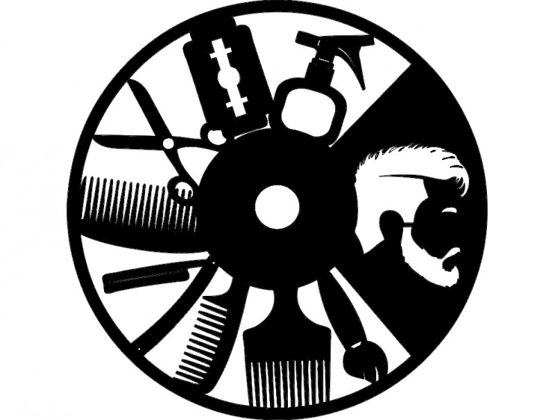 Intra απο ξύλο plywood 3mm-4mm πάχος - Hak Erkek Kuaf R Saati Δίασταση 30x30 cm Intraeaxys-pokdw81j