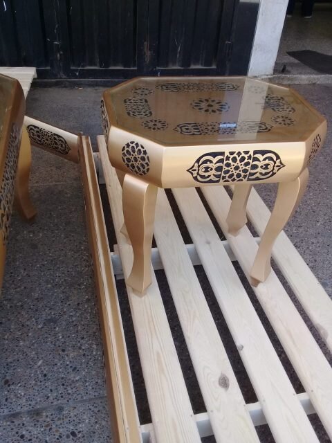 Intra απο ξύλο plywood 3mm-4mm πάχος - Διακοσμητικό Τραπέζι Δίασταση 30x30 cm Intraeaxys-eo4qk987