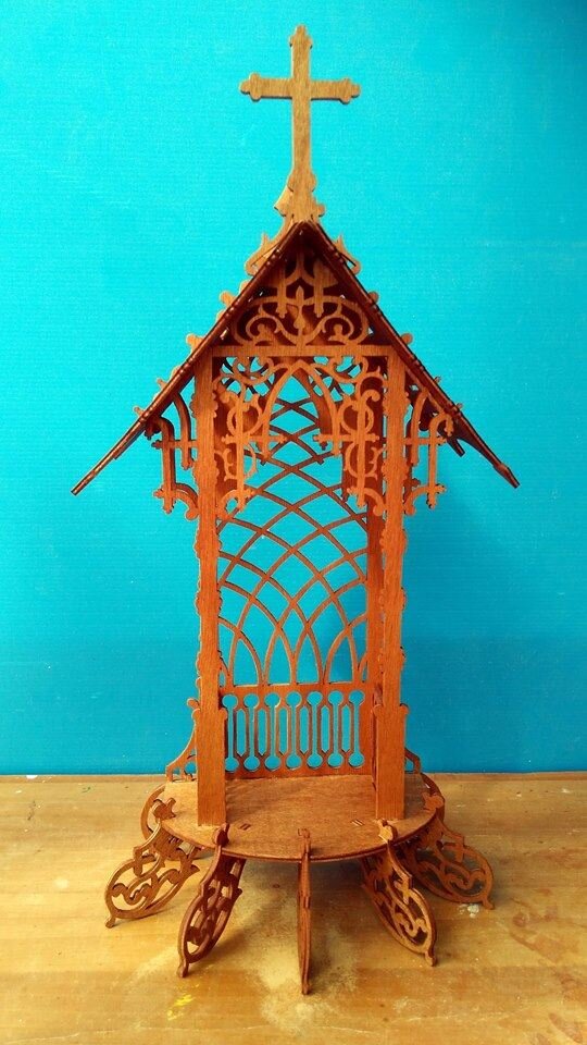 Intra απο ξύλο plywood 3mm-4mm πάχος - Αρχείο PDF Cappella Scroll Saw Plans Δίασταση 30x30 cm Intraeaxys-0756dp1z