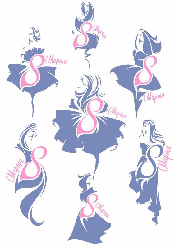 Intra απο ξύλο plywood 3mm-4mm πάχος - Διάνυσμα 8 Μαρτίου ημέρα της γυναίκας Δίασταση 30x30 cm Intraeaxys-6o35gk1n