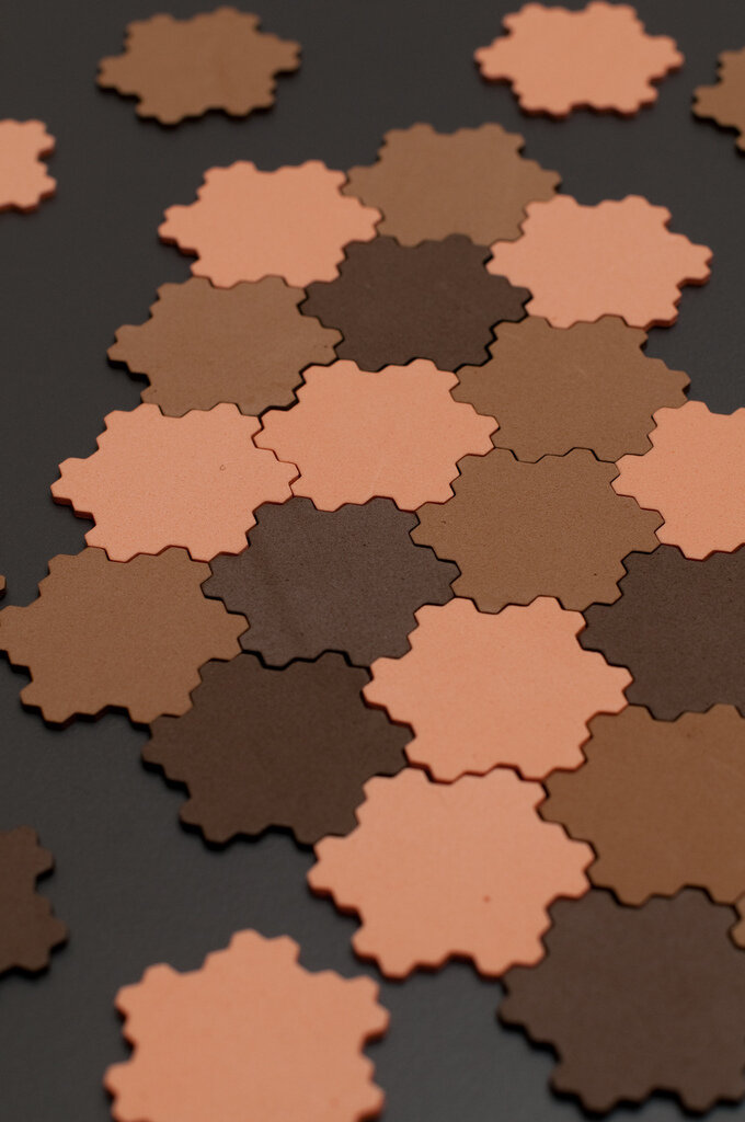 Intra απο ξύλο plywood 3mm-4mm πάχος - Gosper Island Flowsnake Δίασταση 30x30 cm Intraeaxys-voq28n5o