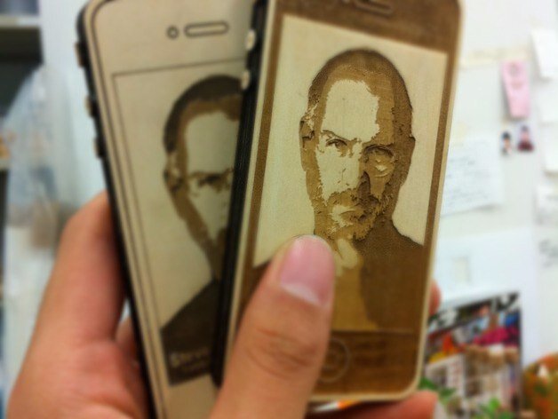 Intra απο ξύλο plywood 3mm-4mm πάχος - Χαράξτε τη διάταξη του iPhone Δίασταση 30x30 cm Intraeaxys-p7ymx227