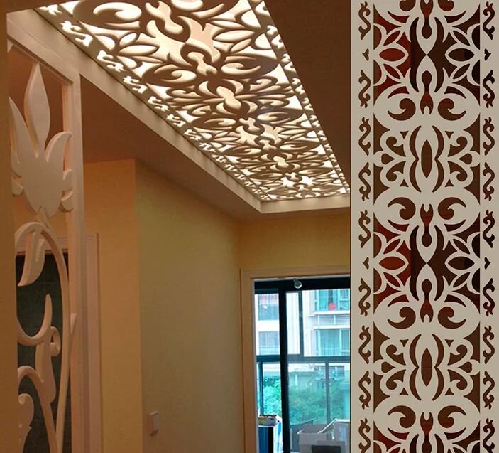 Intra απο ξύλο plywood 3mm-4mm πάχος - Πρότυπο σχεδίασης πίνακα δικτυωτού Δίασταση 30x30 cm Intraeaxys-voq255eo