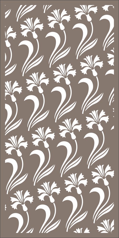 Intra απο ξύλο plywood 3mm-4mm πάχος - Άνευ ραφής Floral μοτίβο διαιρέτη δωματίων Δίασταση 30x30 cm Intraeaxys-qomm6nro