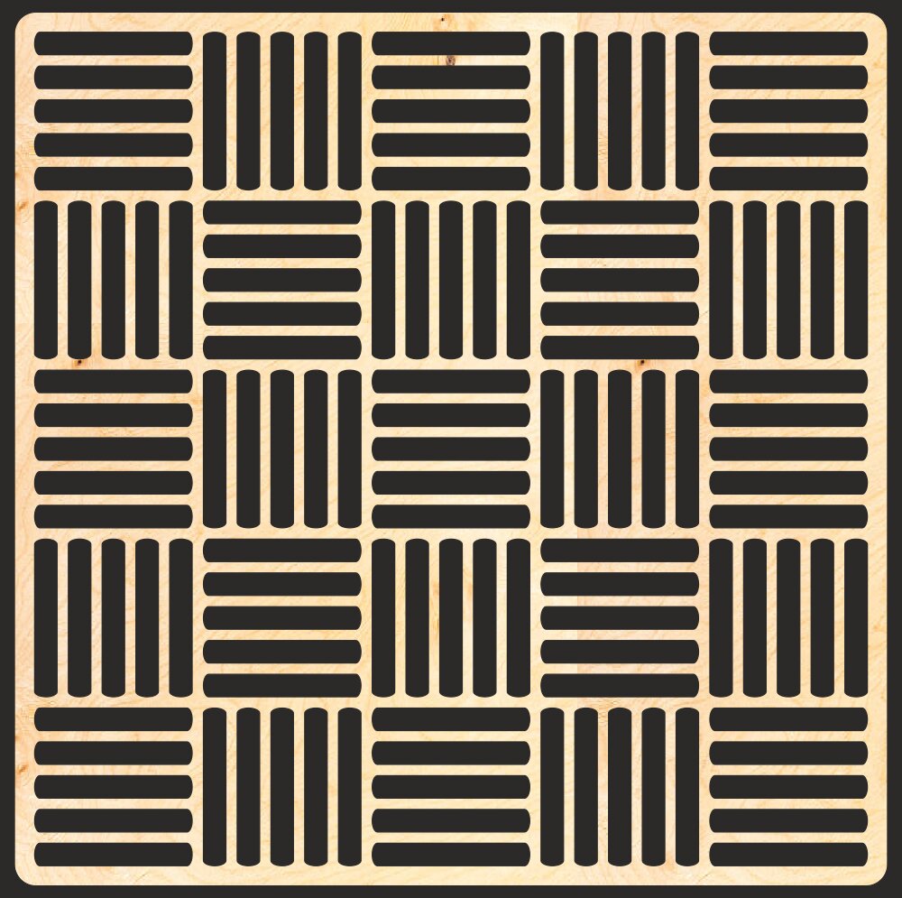 Intra απο ξύλο plywood 3mm-4mm πάχος - Διακοσμητικό σχέδιο MDF Δίασταση 30x30 cm Intraeaxys-r7vmqg57