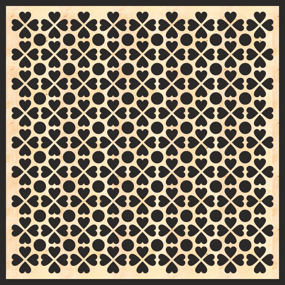 Intra απο ξύλο plywood 3mm-4mm πάχος - Διακοσμητικό μοτίβο πλακέτας πάνελ γρίλιας Δίασταση 30x30 cm Intraeaxys-yon0pl27